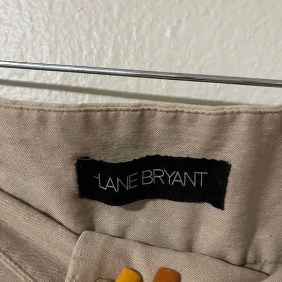 Lane Bryant Ankle Pants plus Size 20 Khaki Light Tan Dress business casual - Picture 3 of 8